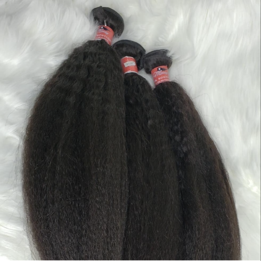 Kinky Straight Hair Bundle Deal - With Closure or Frontal