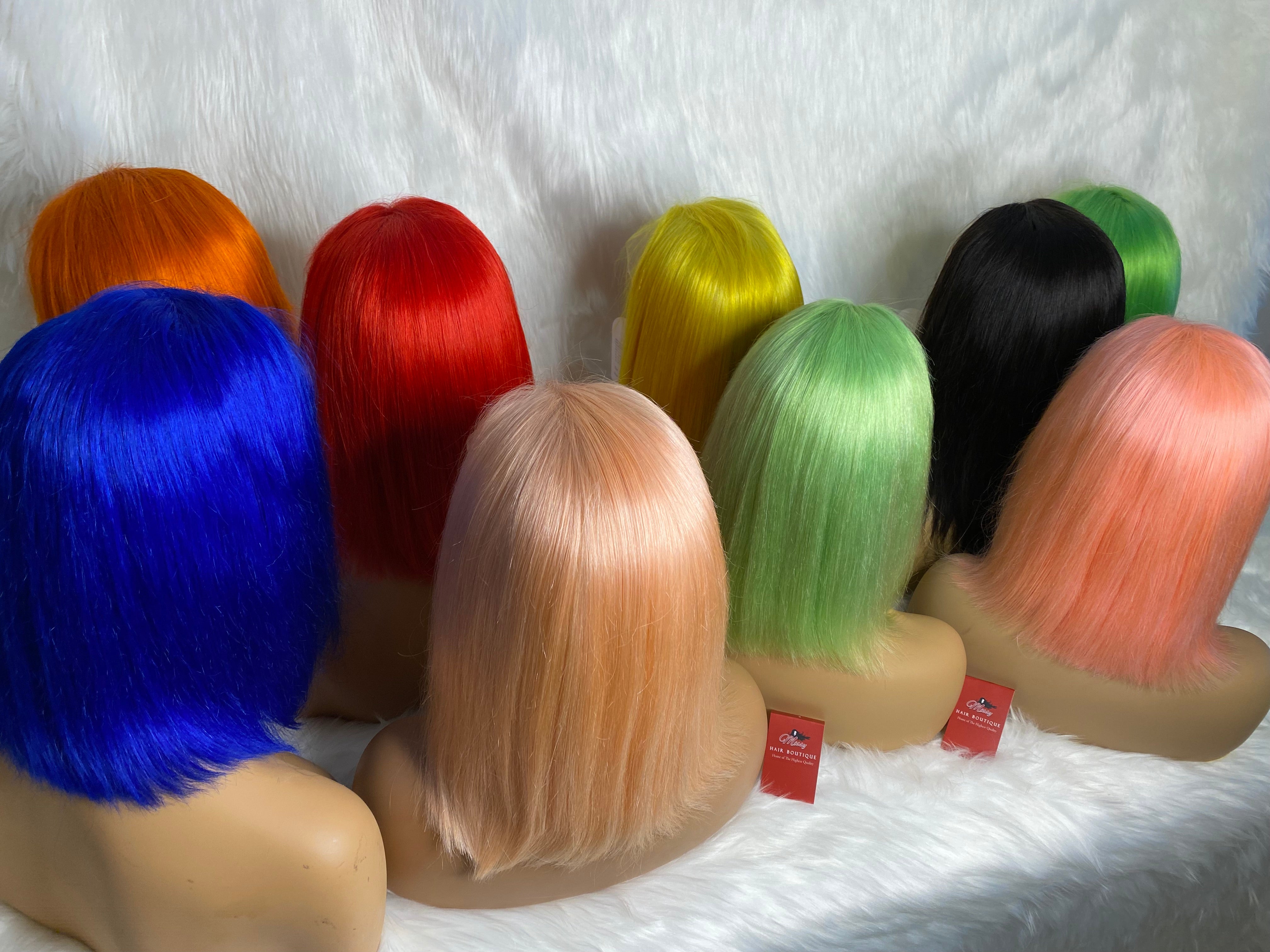 Color BOB GLUELESS Lace front UNIT