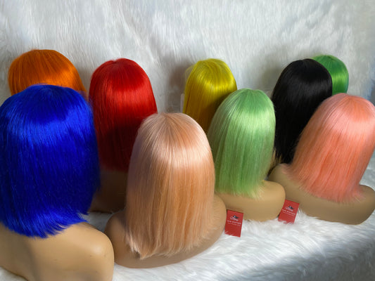 Color BOB GLUELESS Lace front UNIT