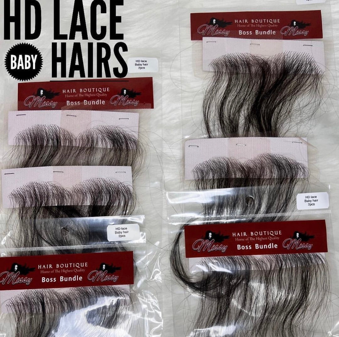 🆕 HD Lace Baby Hair 2 pieces Strips