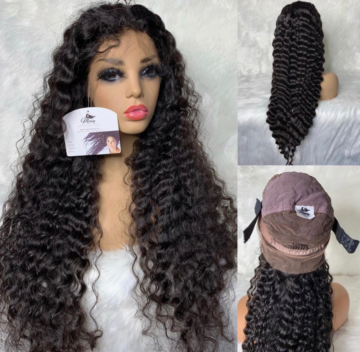 13x6 GINGER Deep Wave  Full Lace Front bw