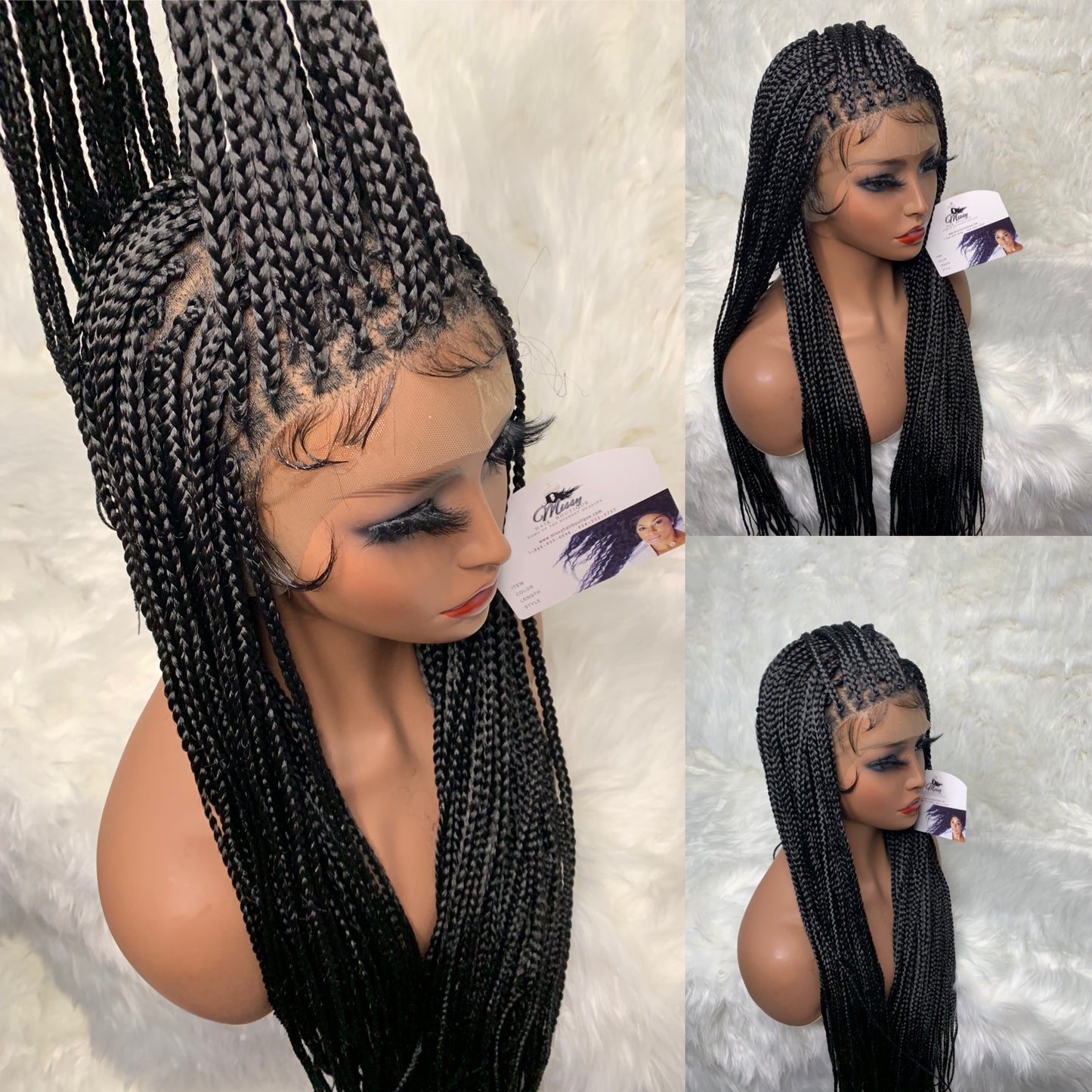 Braid Bun Lace Front Unit 13X6