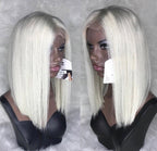 Pearl White Full  Lace FRONT Unit 200 Density