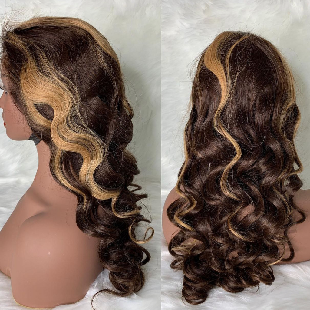 Curly Full Front Lace Unit 4/27