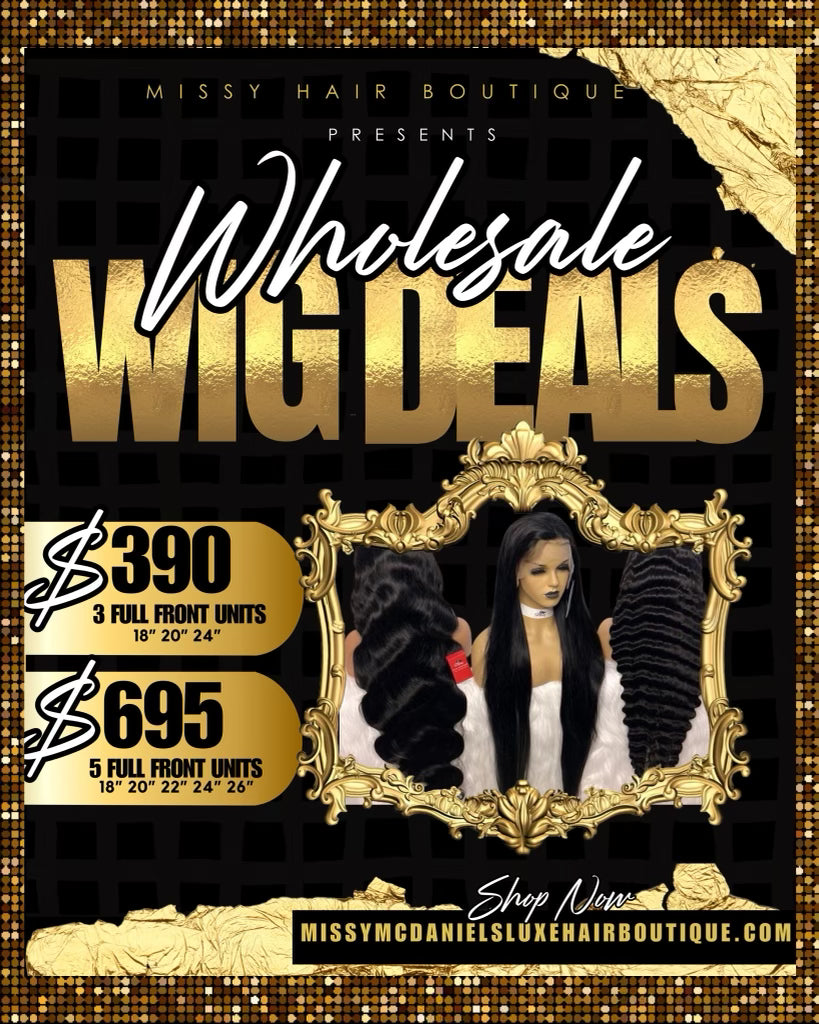 3PC WHOLESALE WIG  PACKAGE