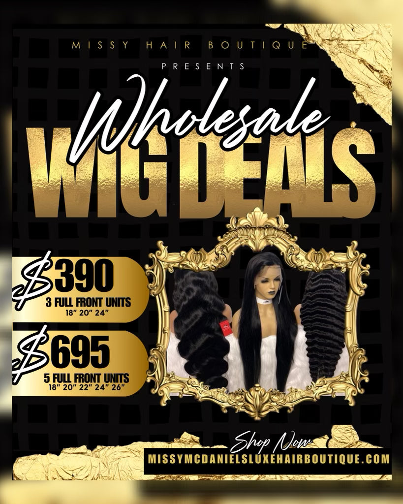 5PC WHOLESALE WIG PACKAGE DEAL