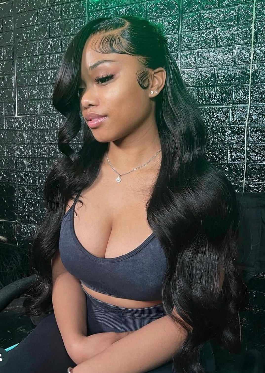 13X4 Transparent Full Lace Front  PINEAPPLE WAVE ™️