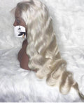 Pearl White Full  Lace FRONT Unit 200 Density