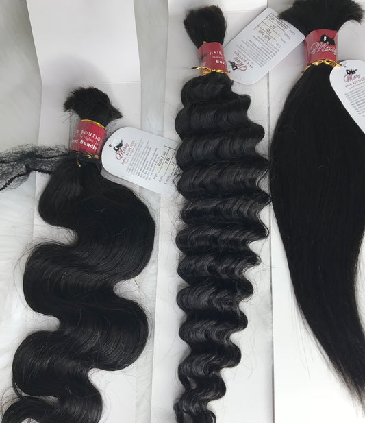 2 BUNDLE  Braid BOHO Bulk HUMAN  Hair Extensions