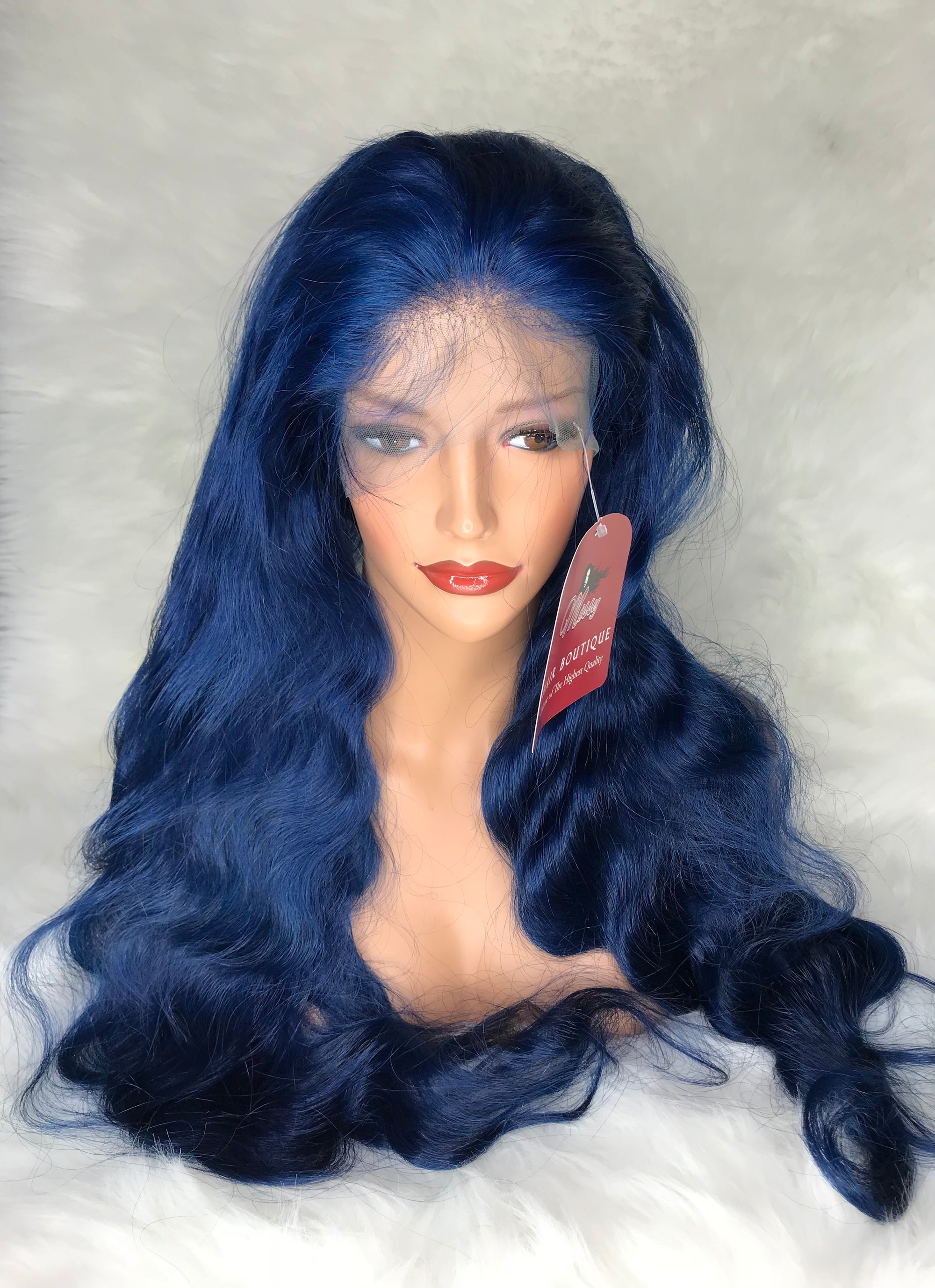 NEW BLUE  180 Density Transparent Lace Front UNIT