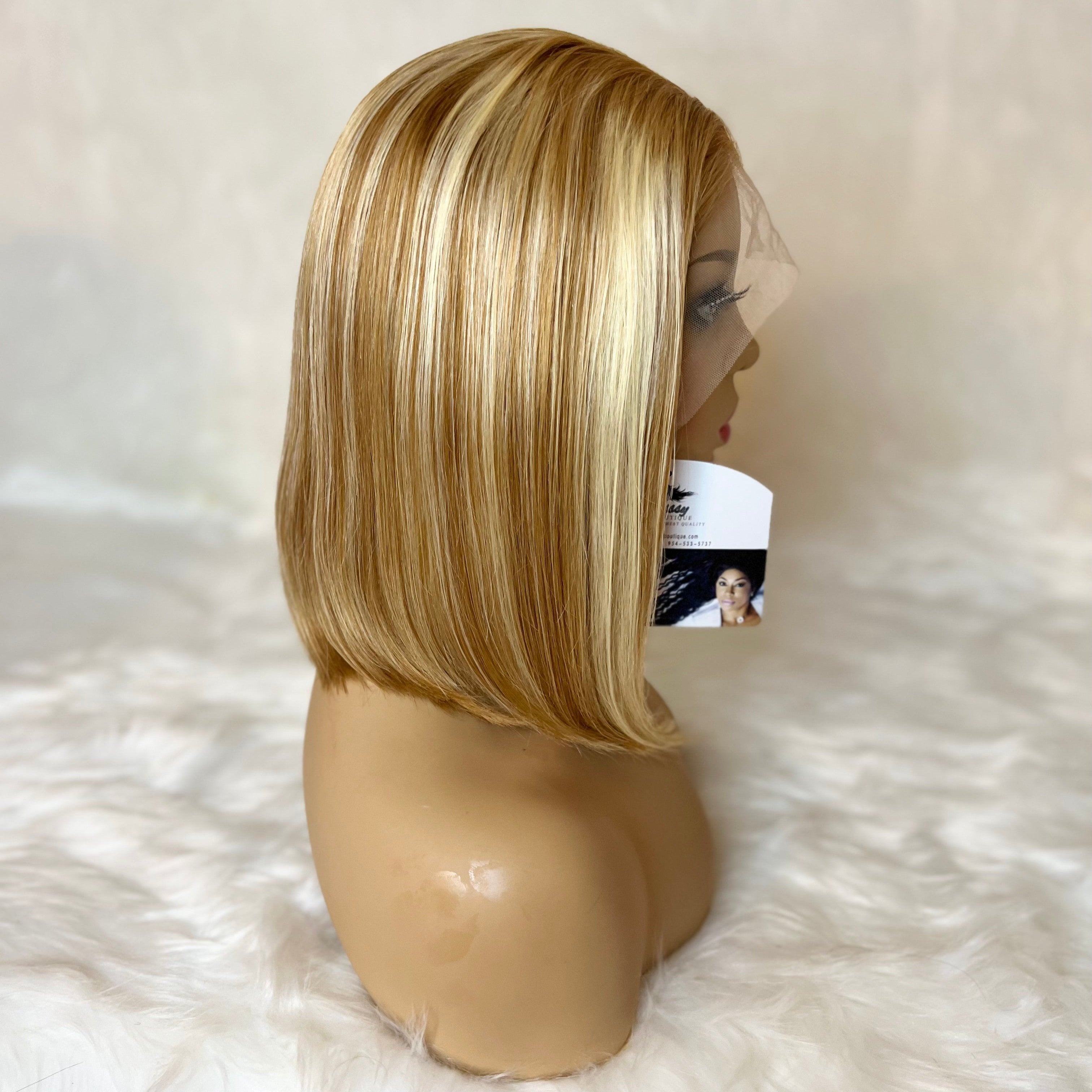SMOKE GREY FULL FRONT LACE BOB