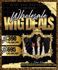Wholesale 3-pcs WIG & 10-PCS HD WIG CAP BUNDLE