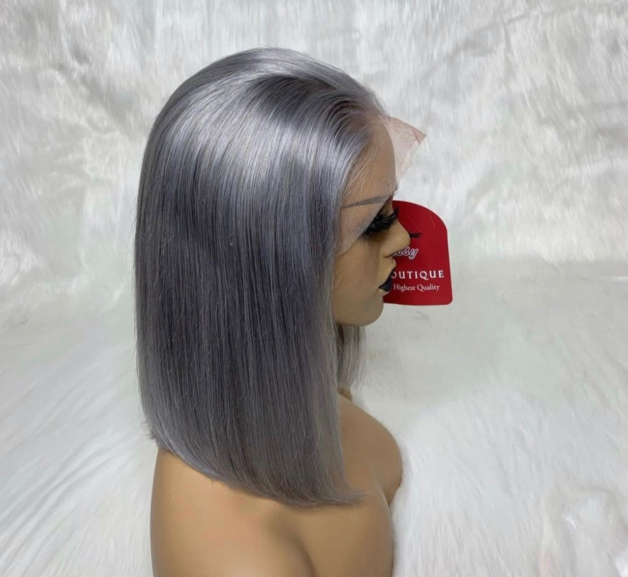 SMOKE GREY FULL FRONT LACE BOB