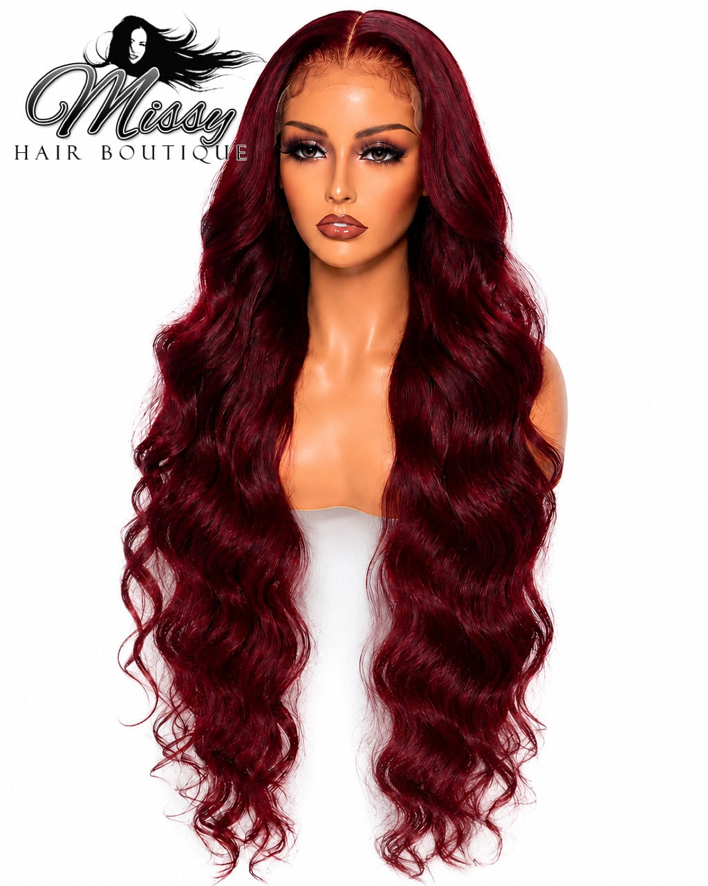 HD 5X5 Custom Hairline Bleached Knots 250 Density 99J Glueless Drawstring