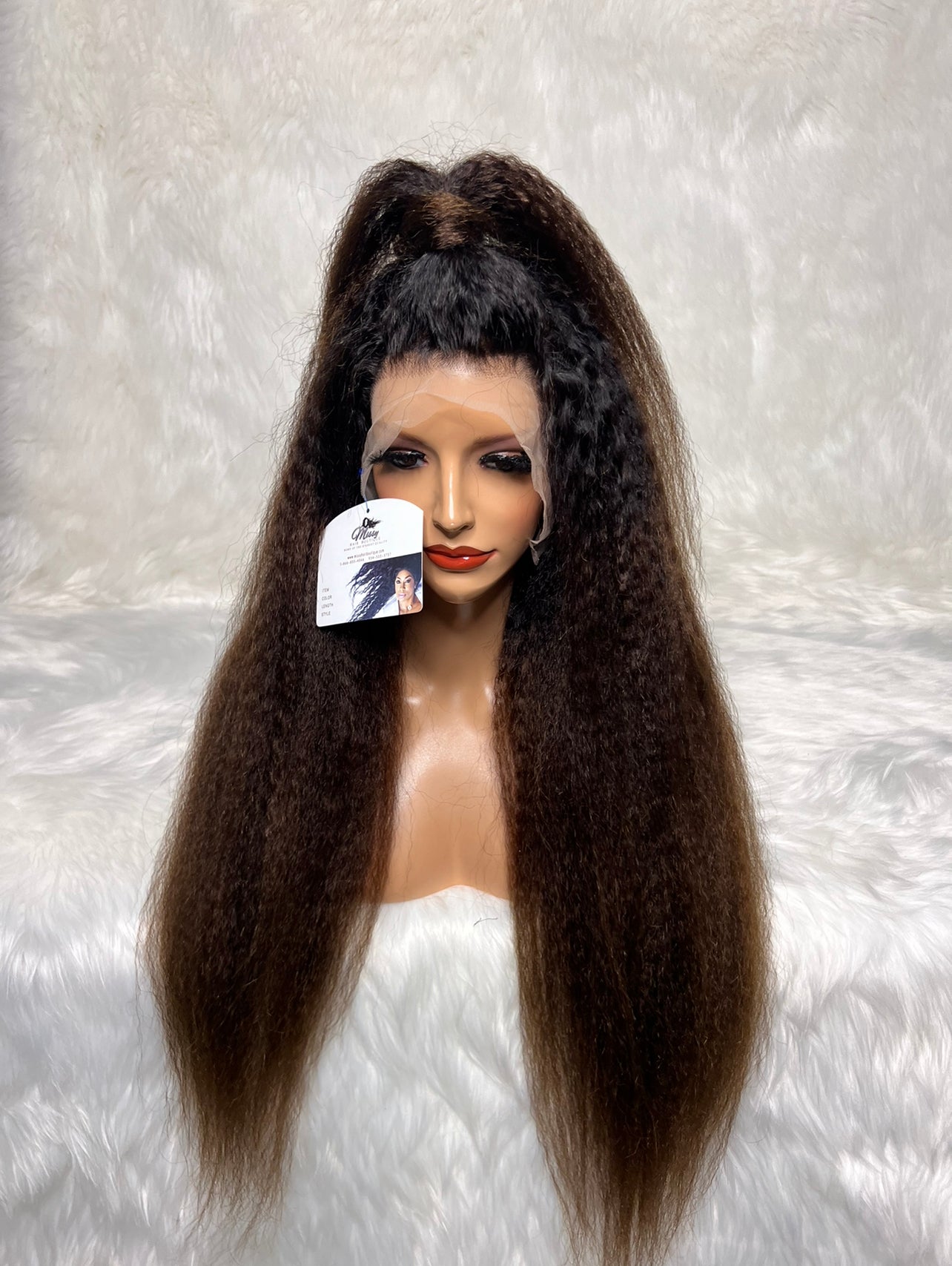 1/30 Kinky straight Full Front Lace Unit