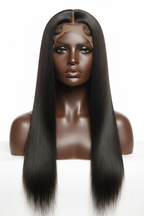 HD 5X5 Custom Hairline Bleached Knots 250 Density 99J Glueless Drawstring