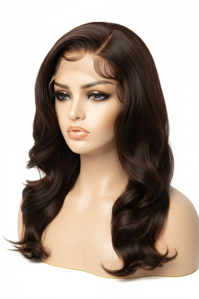 HD 5X5 Custom Hairline Bleached Knots 250 Density 99J Glueless Drawstring