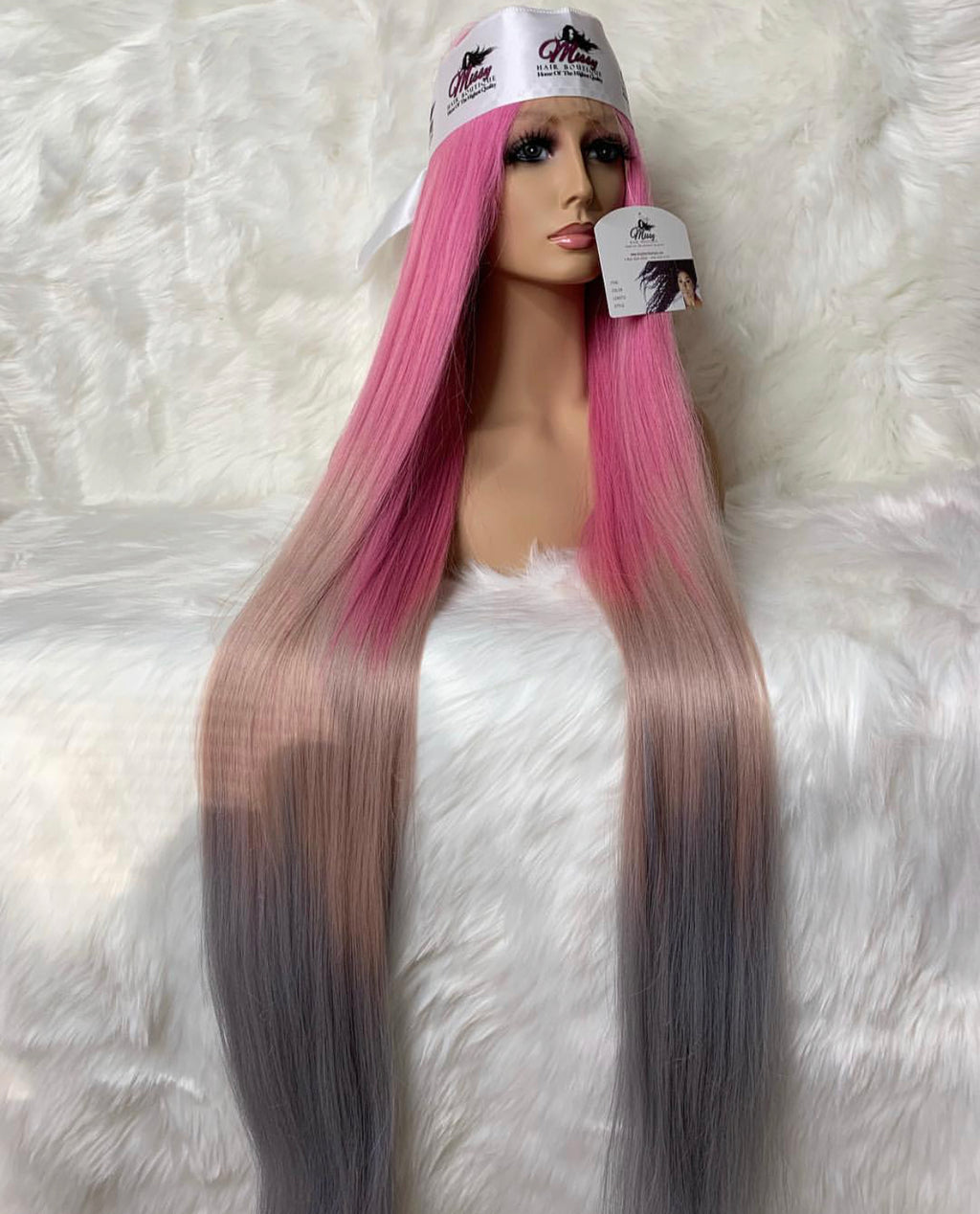 Pearl White Full  Lace FRONT Unit 200 Density