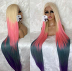 Pearl White Full  Lace FRONT Unit 200 Density