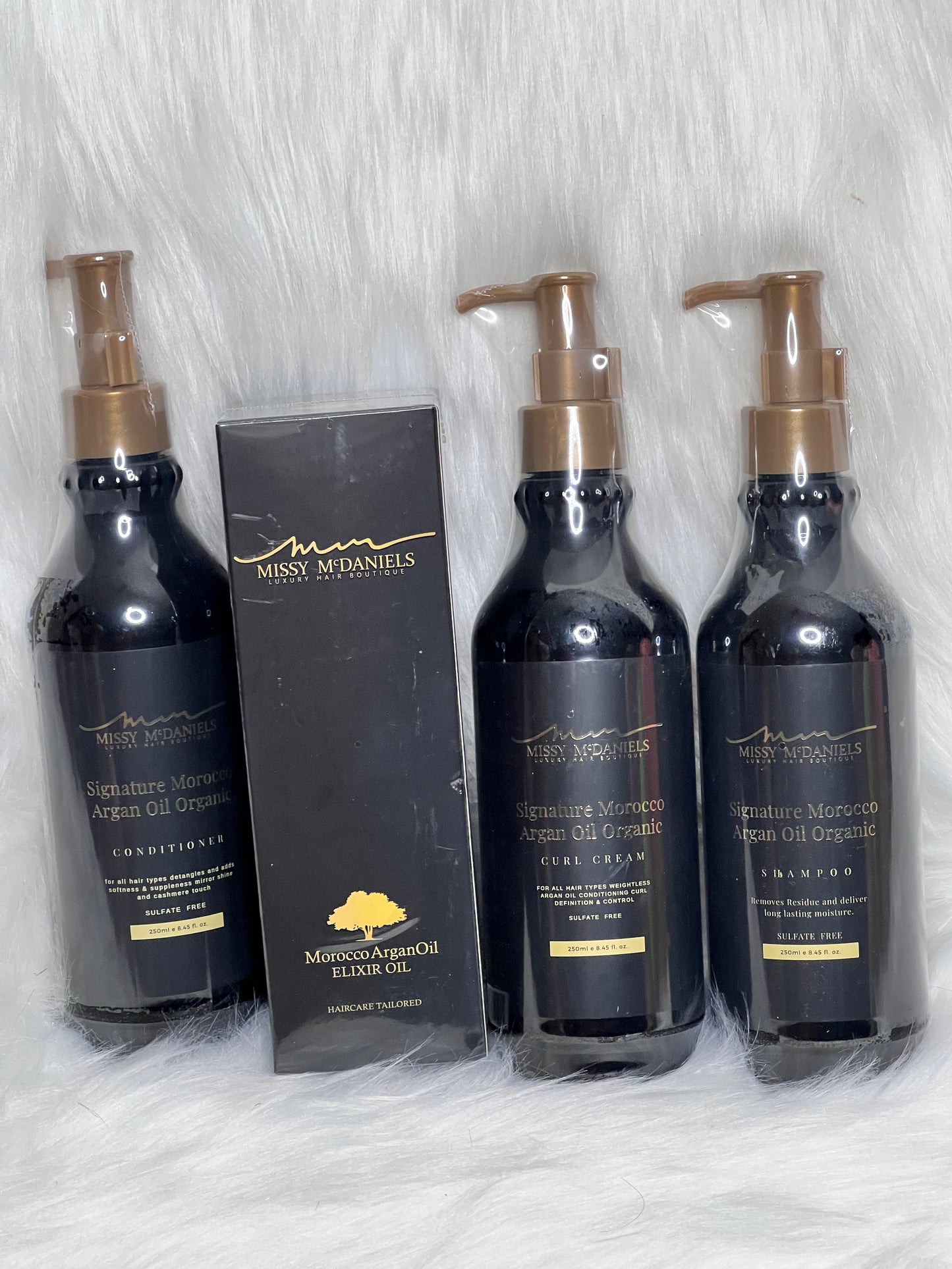 🆕 Signature COMBO SHAMPOO, CONDITIONER, Organic Spray Leave in condition&  EXLIR OIL*