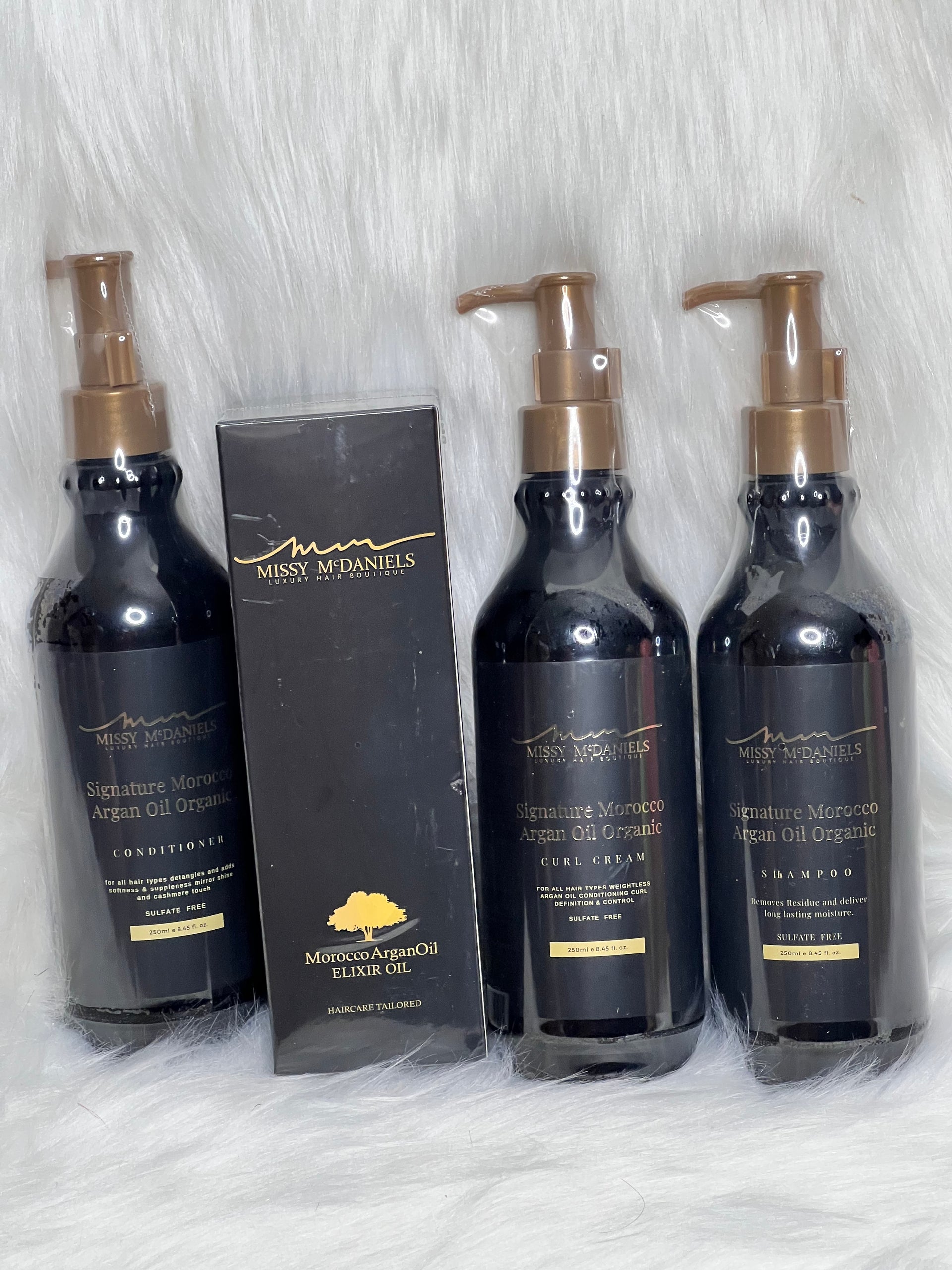 🆕 Signature COMBO SHAMPOO, CONDITIONER, Organic Spray Leave in condition&  EXLIR OIL*