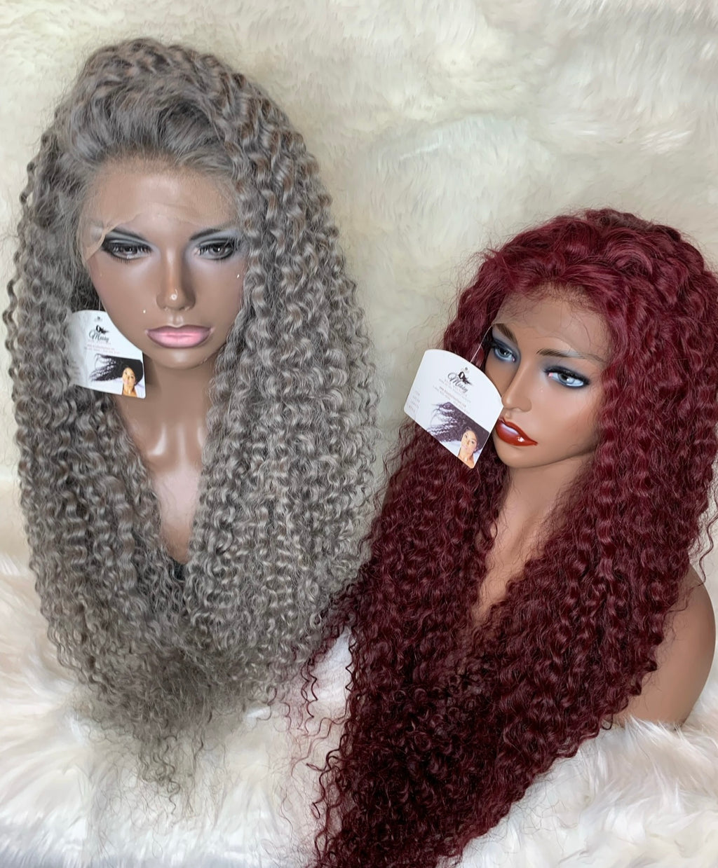 Ash-Grey Straight  High/Light Full Lace Front Unit
