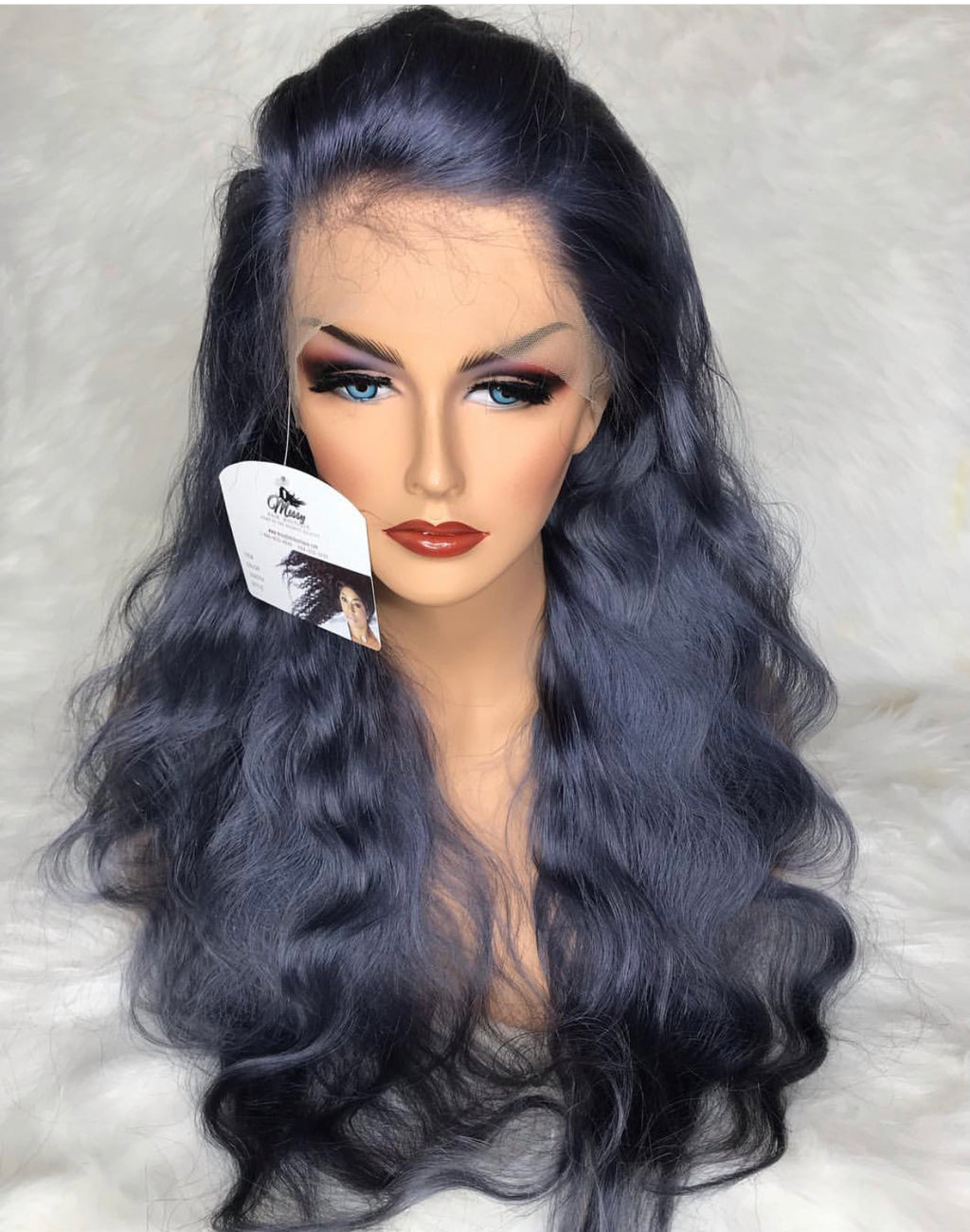 Smoke Grey Transparent Full Front Lace UNIT 180 Density