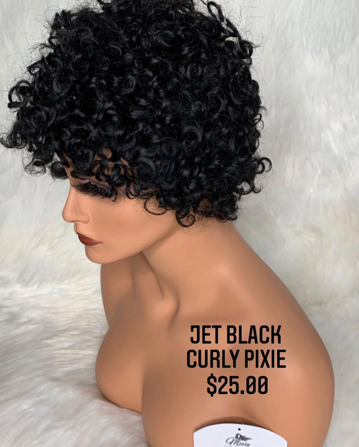 Deep Curly Pixie Bob JET BLACK