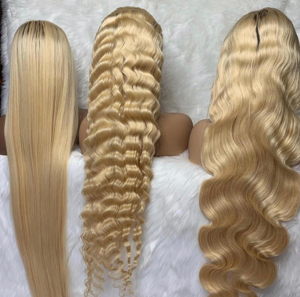Honey Bonde  Full Front Lace Unit 180 Density