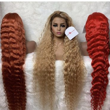 360 LACE 26" Peekaboo Red/Black  Full Front Lace Unit
