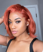 Ginger Blunt Bob  13X4
