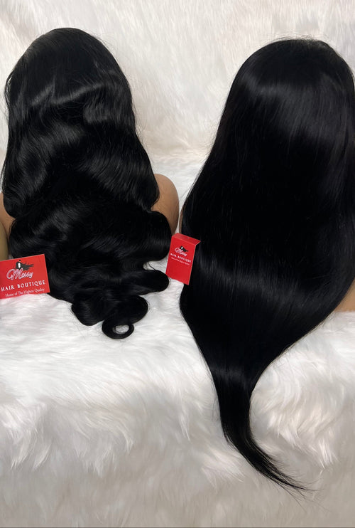 13X6 Straight & BODY WAVE LACE  FRONT UNITS 180 DENSITY Transparent