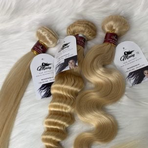 3 Bundle Deal PLUS Transparent 2X6, 5X5 Closure & 13X4 Frontal