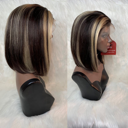 13X4 Glueless  Lace Unit LowLight /High Light  Bob