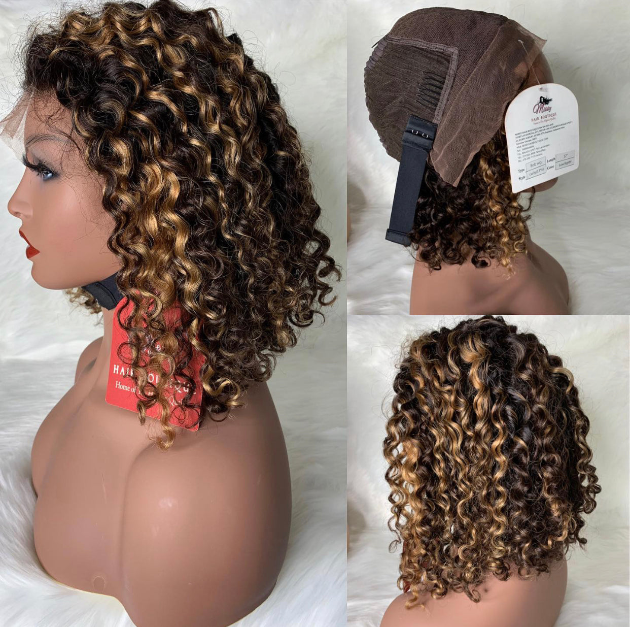 Deep Curly Pixie Bob JET BLACK