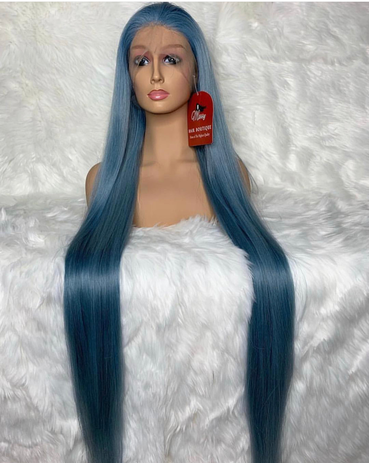 Pearl White Full  Lace FRONT Unit 200 Density