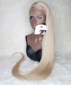 Pearl White Full  Lace FRONT Unit 200 Density