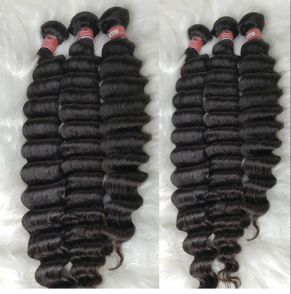 Kinky Straight Hair Bundle Deal - With Closure or Frontal