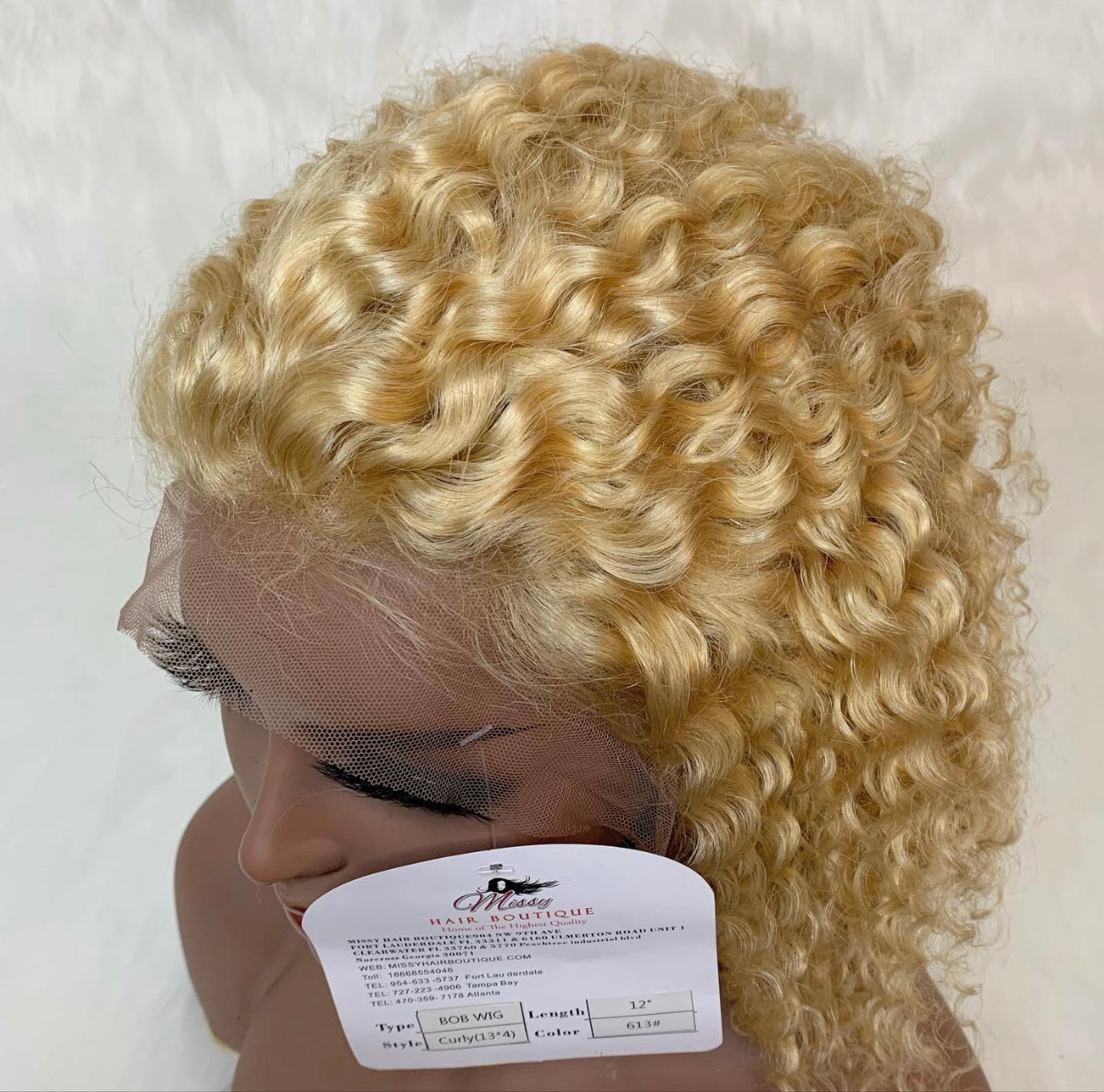 yellow 13X4 Lace Front  BoB 180 Density