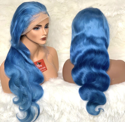 PINK Body wave Transparent Lace Front UNIT