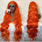 360 LACE 26" Peekaboo Red/Black  Full Front Lace Unit