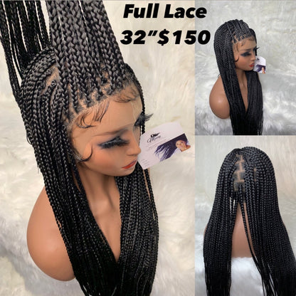 New knotless Braid full lace unit